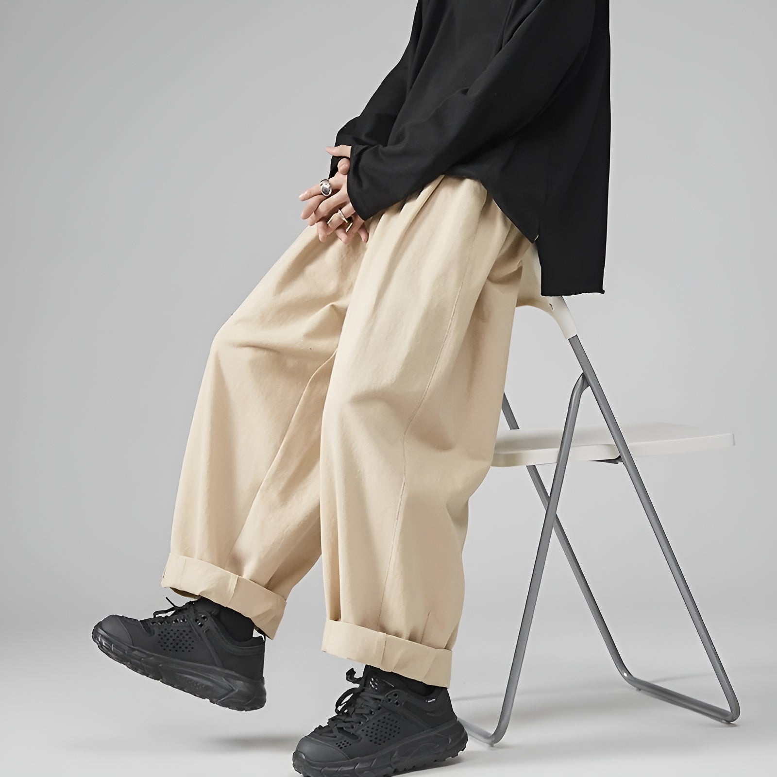 Herr Chinos Harem Byxor Baggy Stil 6