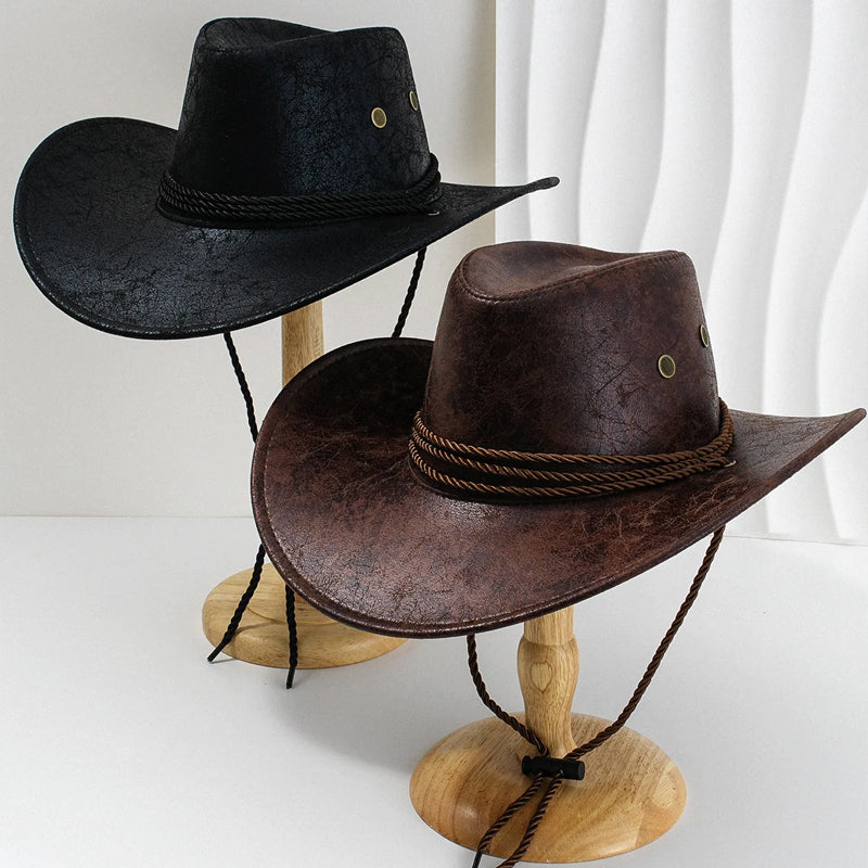 Herr Cowboyhatt med Bred Brätte 1