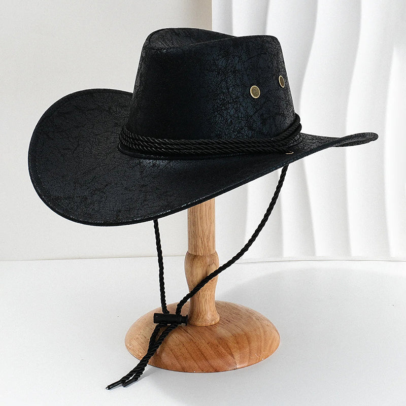 Herr Cowboyhatt med Bred Brätte 2
