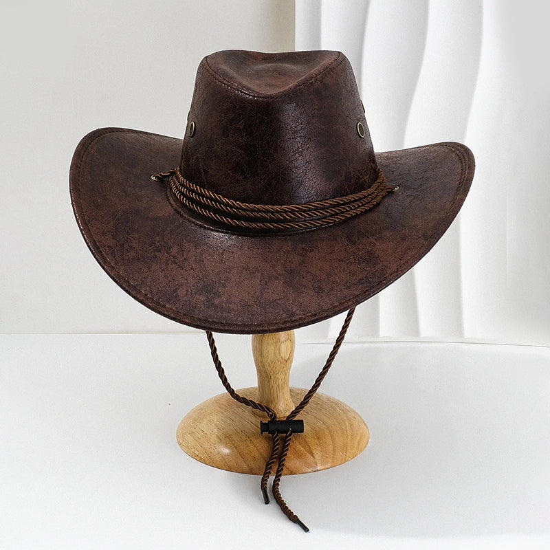 Herr Cowboyhatt med Bred Brätte 3