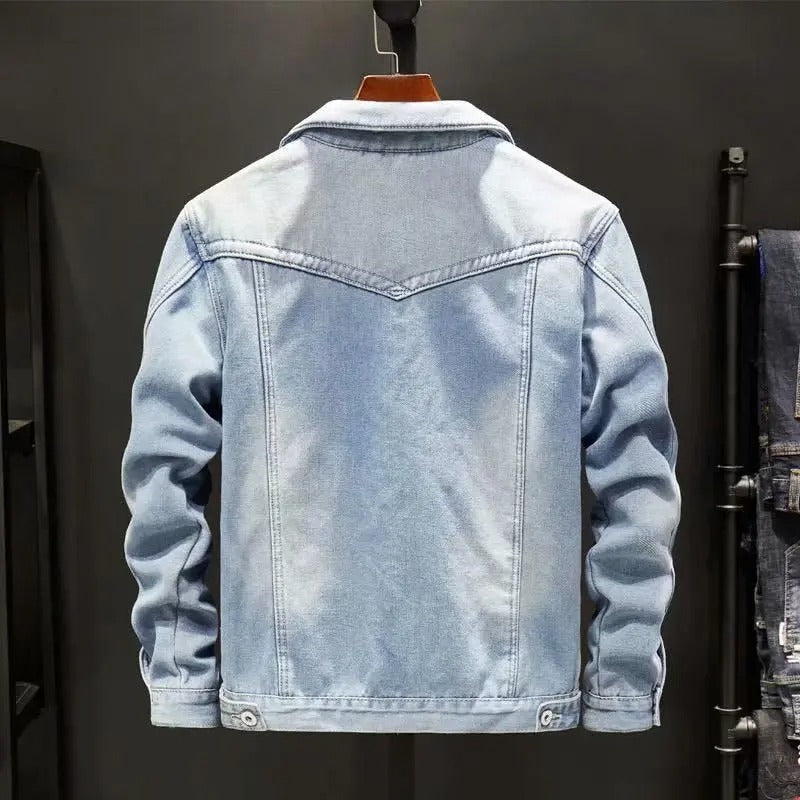 Herr Denimjacka Klassisk Med Fleecefoder 1