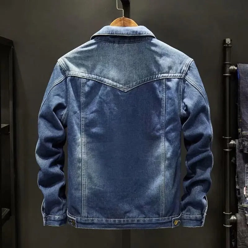 Herr Denimjacka Klassisk Med Fleecefoder 3