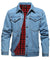 Herr Denimjacka med Flanellfoder och Flera Designalternativ 4