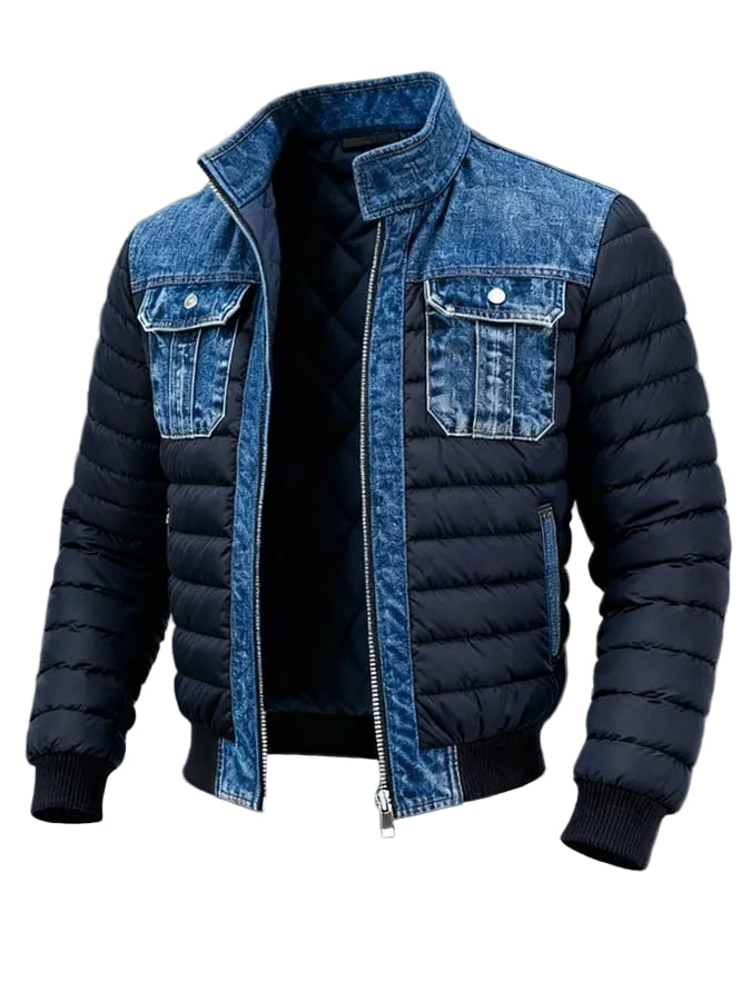 Herr Dubbeljacka i Jeans Klassisk Stil 0