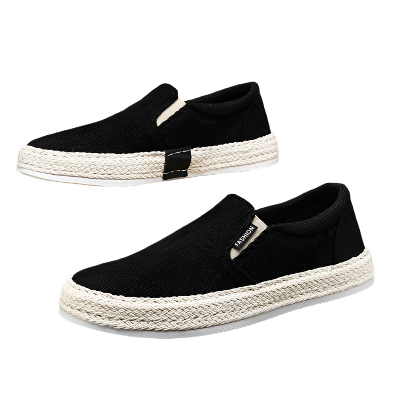 Herr Espadrilles Svart Vit Sportig Stil 0