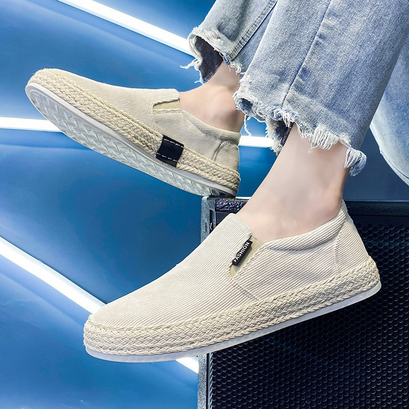 Herr Espadrilles Svart Vit Sportig Stil 1