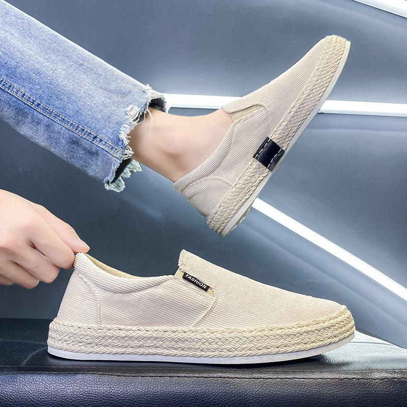 Herr Espadrilles Svart Vit Sportig Stil 2