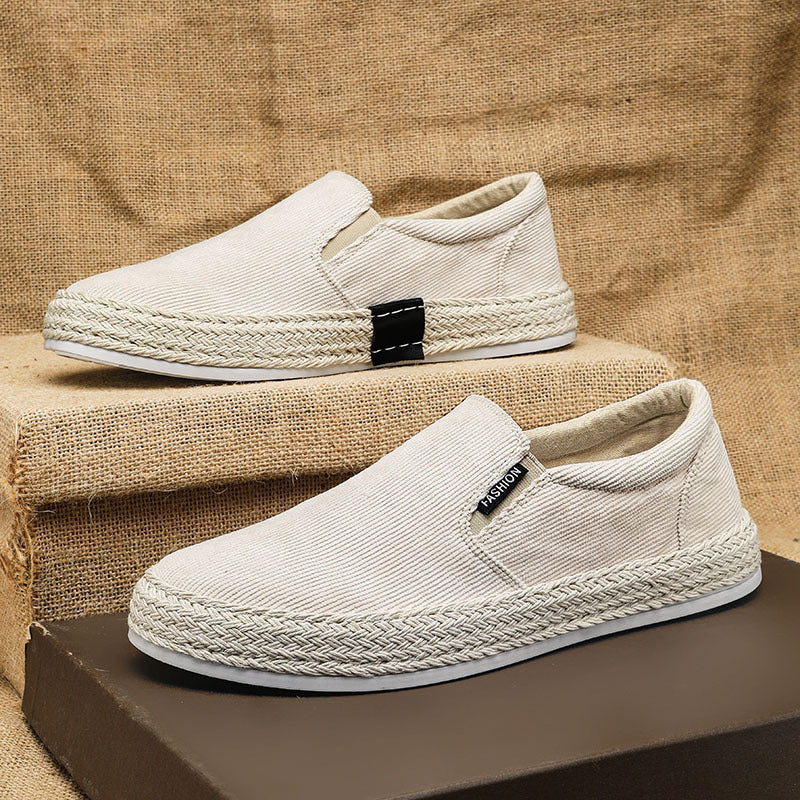 Herr Espadrilles Svart Vit Sportig Stil 3