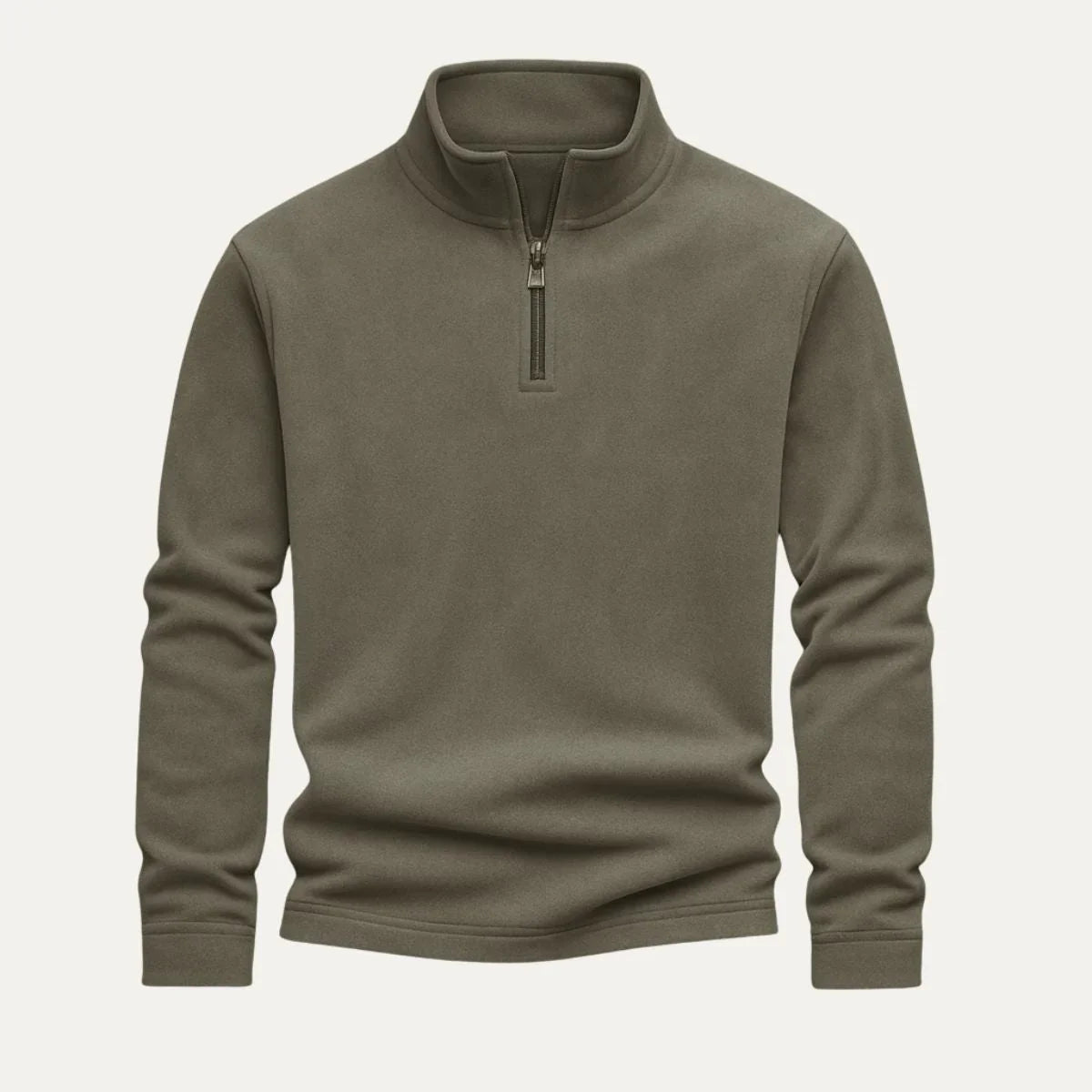 Herr Fleece Tröja med Dragkedja 4