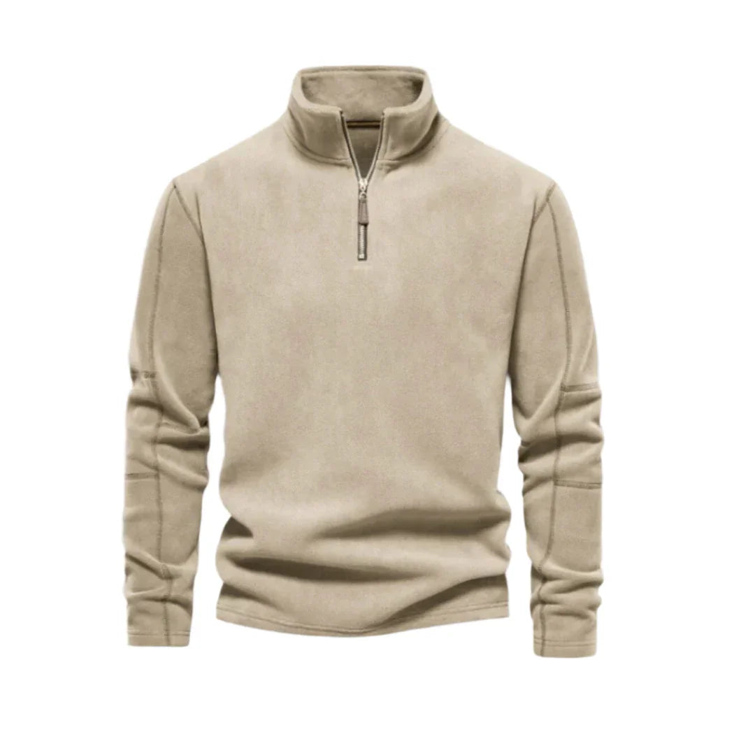Herr Fleece Tröja med Dragkedja 5