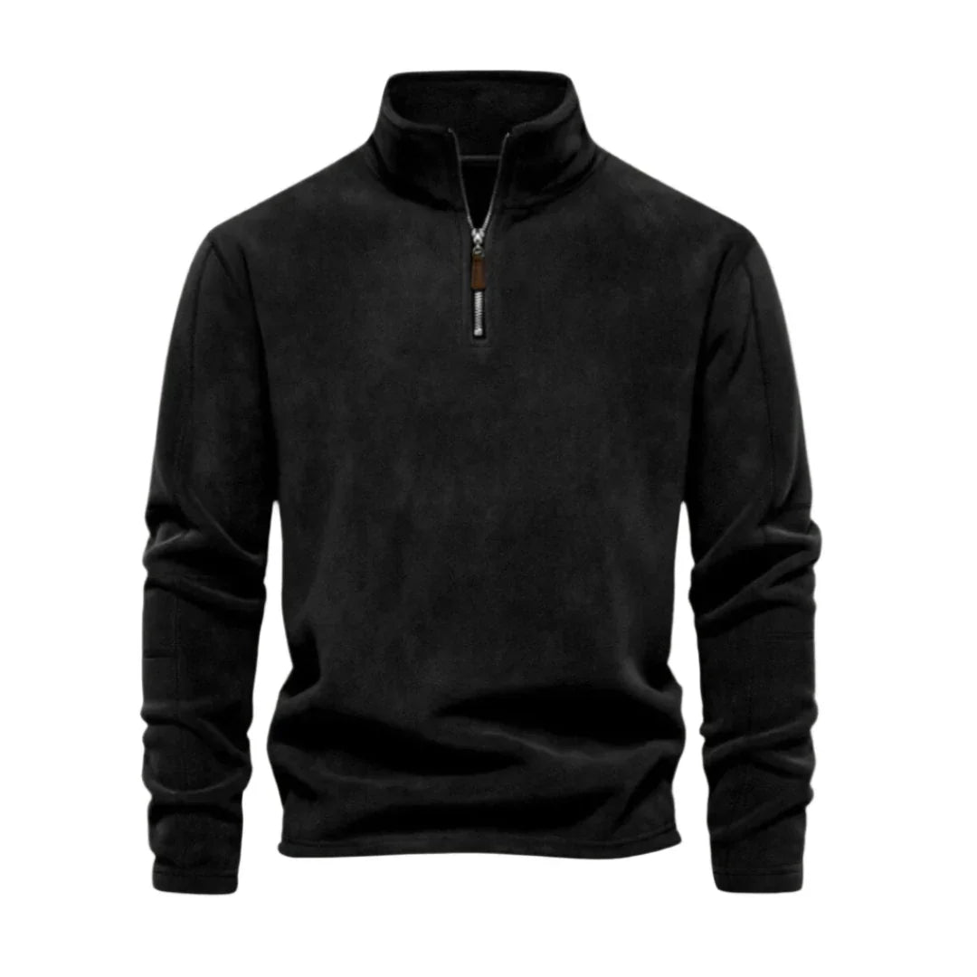 Herr Fleece Tröja med Dragkedja 6