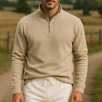 Herr Fleece Tröja med Dragkedja 8