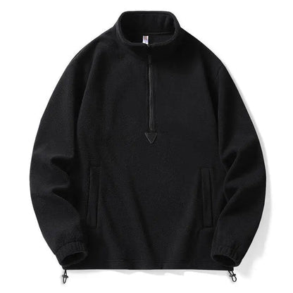Herr Fleece Tröja med Kvartsdragkedja 2