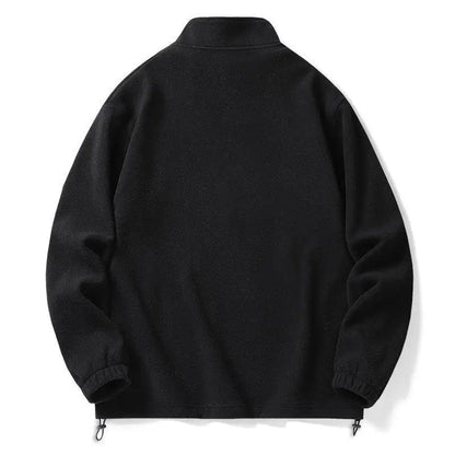 Herr Fleece Tröja med Kvartsdragkedja 3