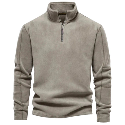 Herr Fleecetröja Turtleneck Varm och Bekväm 0
