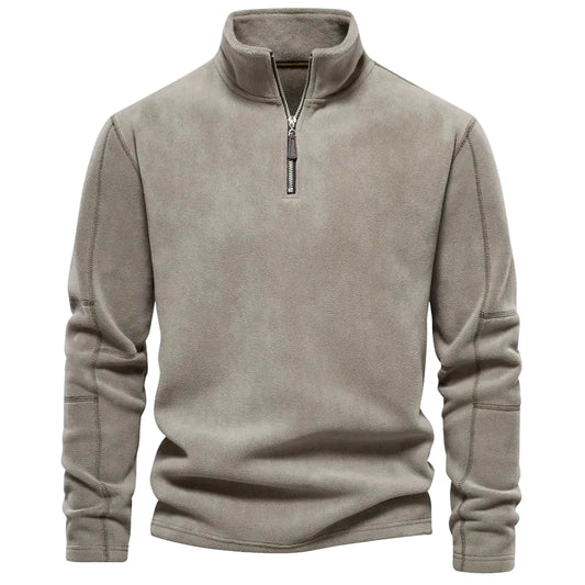 Herr Fleecetröja Turtleneck Varm och Bekväm 0