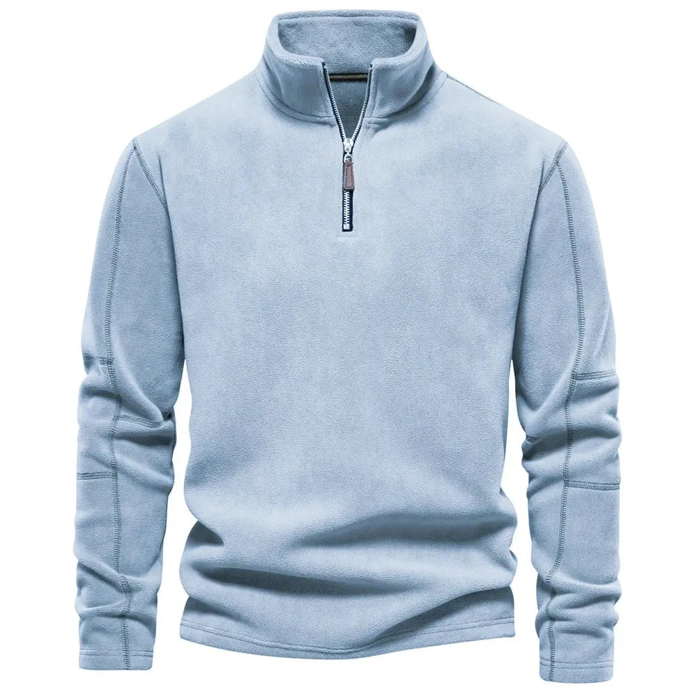 Herr Fleecetröja Turtleneck Varm och Bekväm 10
