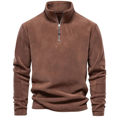 Herr Fleecetröja Turtleneck Varm och Bekväm 6