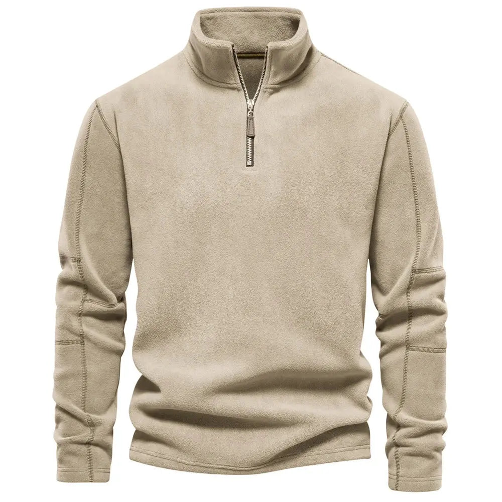 Herr Fleecetröja Turtleneck Varm och Bekväm 7
