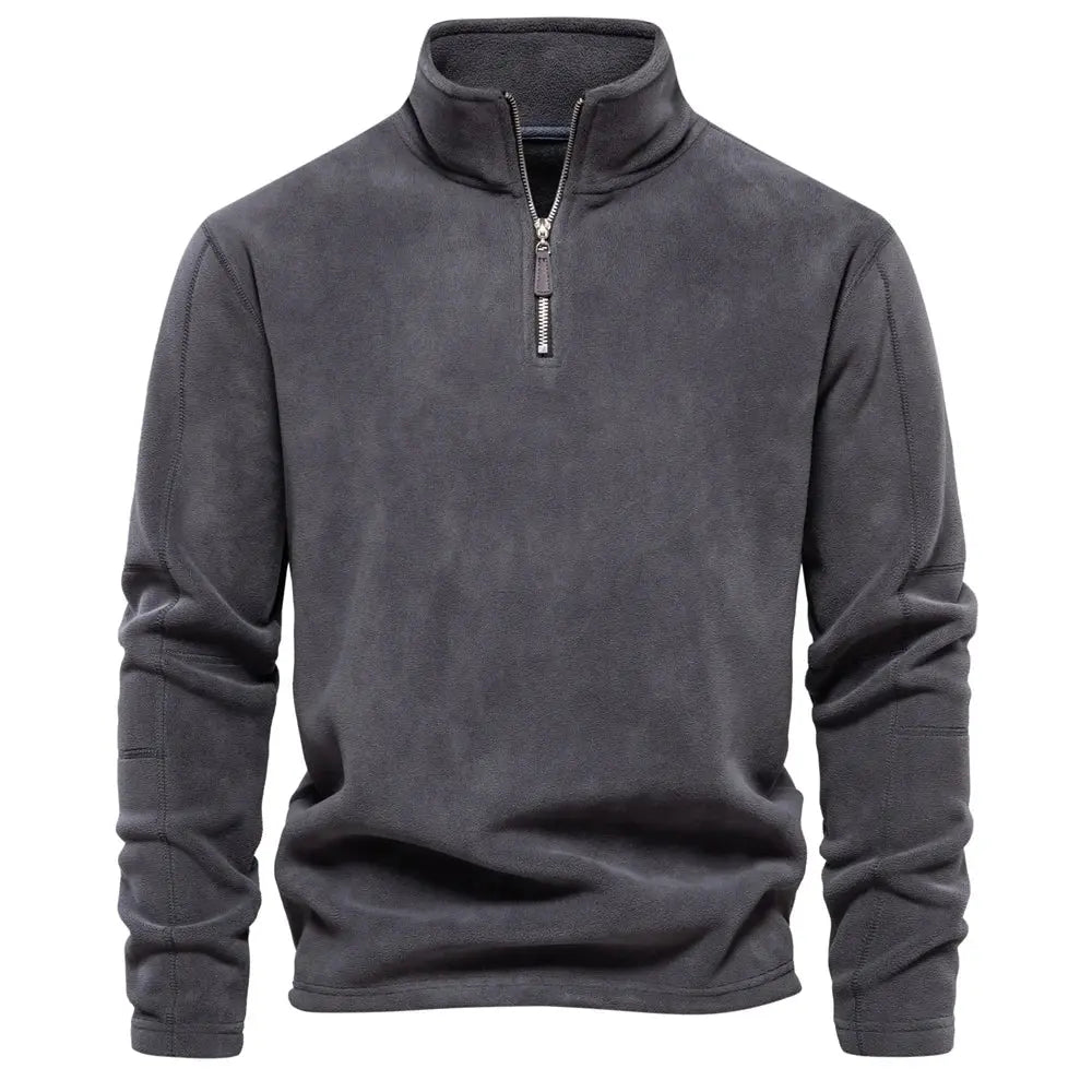 Herr Fleecetröja Turtleneck Varm och Bekväm 8