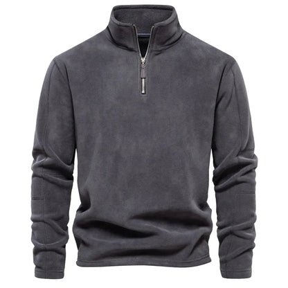 Herr Fleecetröja Turtleneck Varm och Bekväm 8