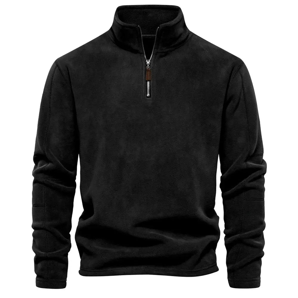 Herr Fleecetröja Turtleneck Varm och Bekväm 9