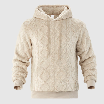 Herr Hoodie med Plyschdesign 1