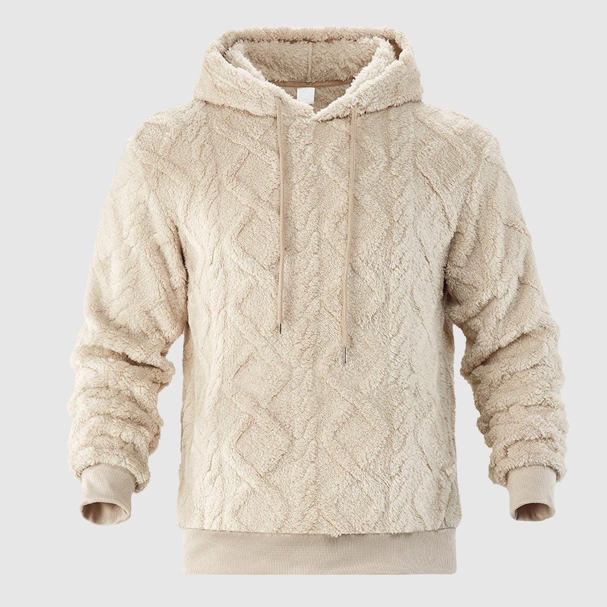 Herr Hoodie med Plyschdesign 1