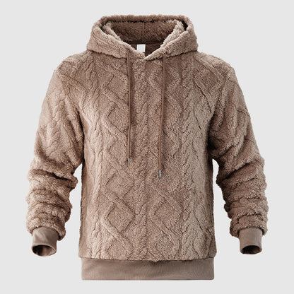 Herr Hoodie med Plyschdesign 2