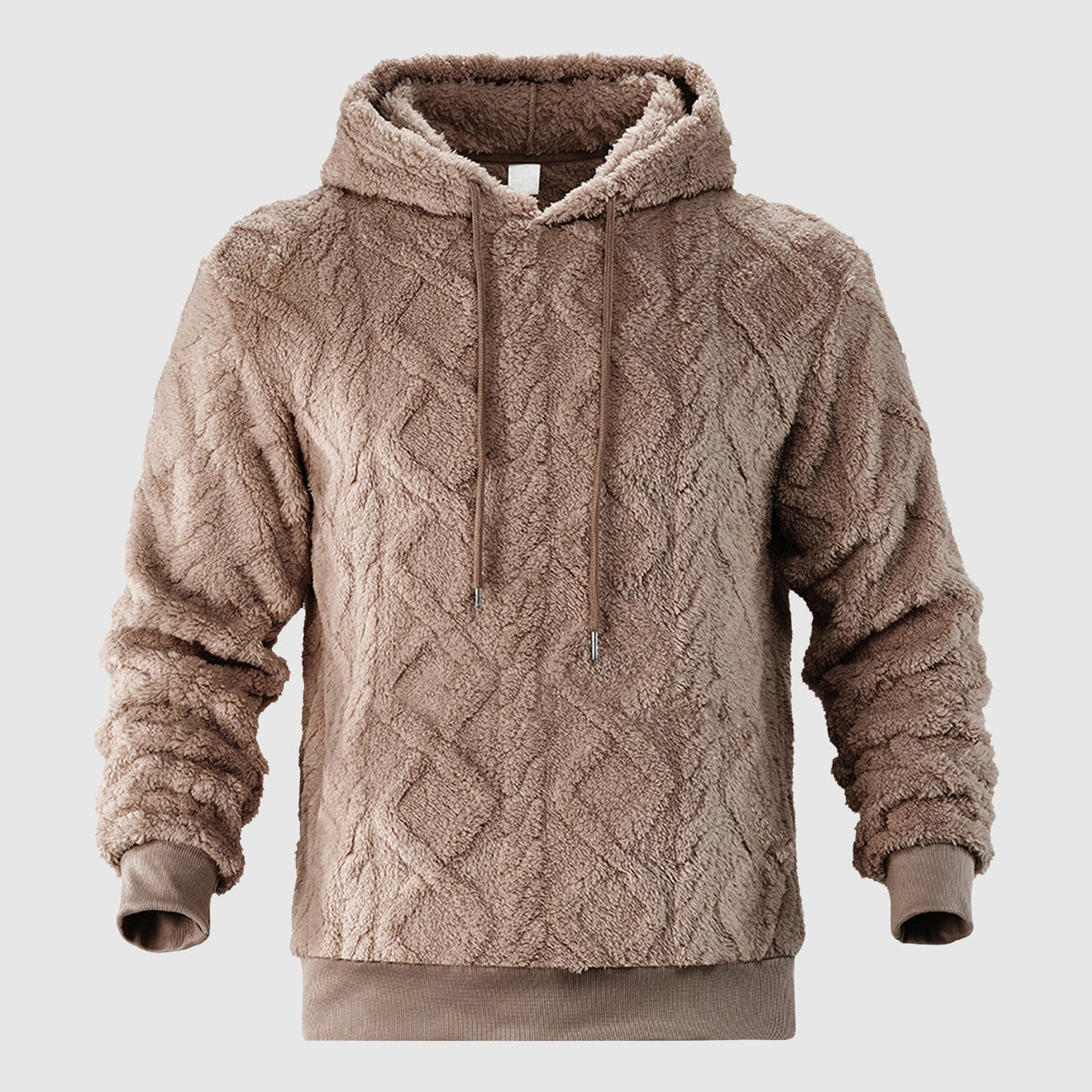 Herr Hoodie med Plyschdesign 2