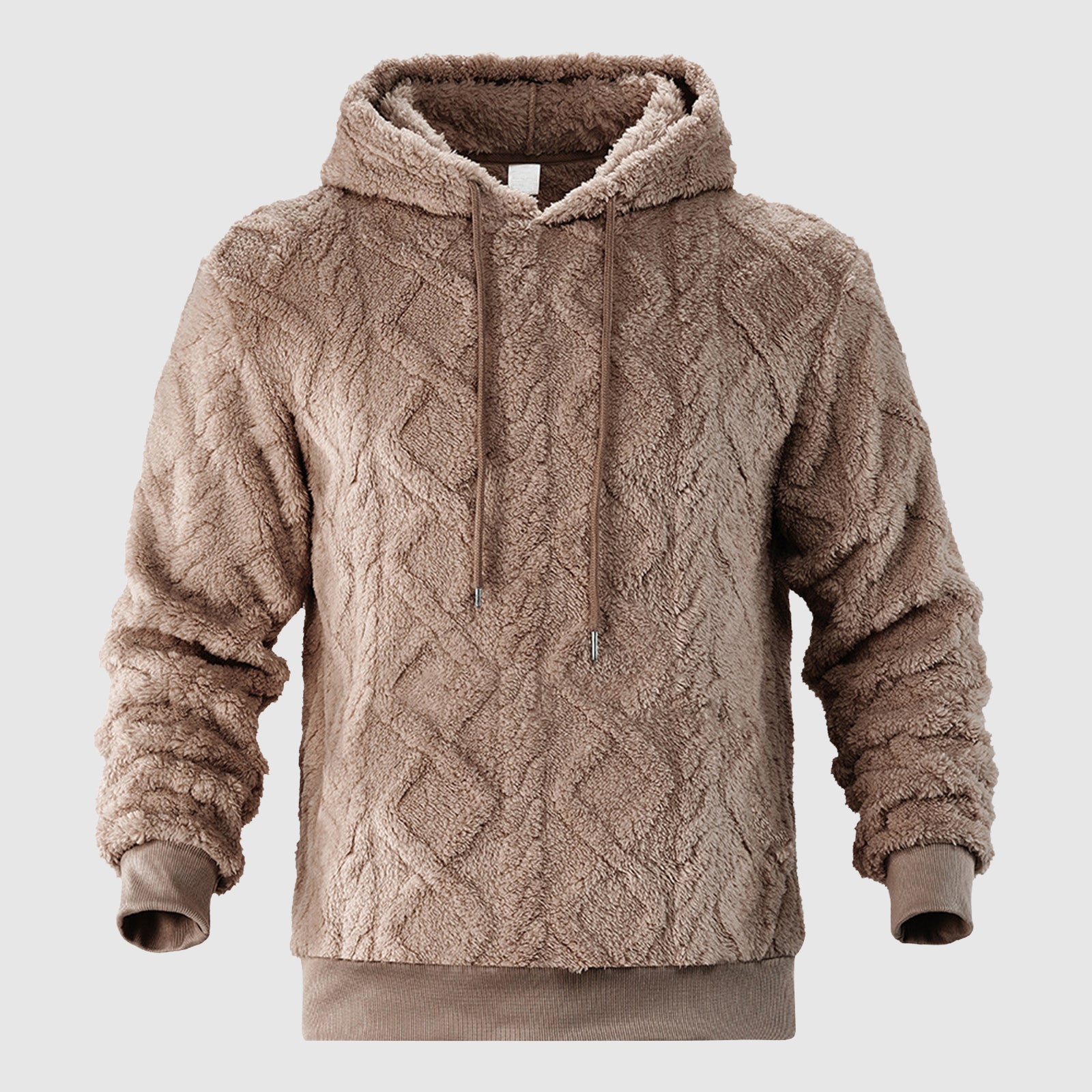 Herr Hoodie med Plyschdesign 2
