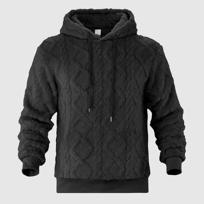 Herr Hoodie med Plyschdesign 3