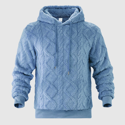 Herr Hoodie med Plyschdesign 4