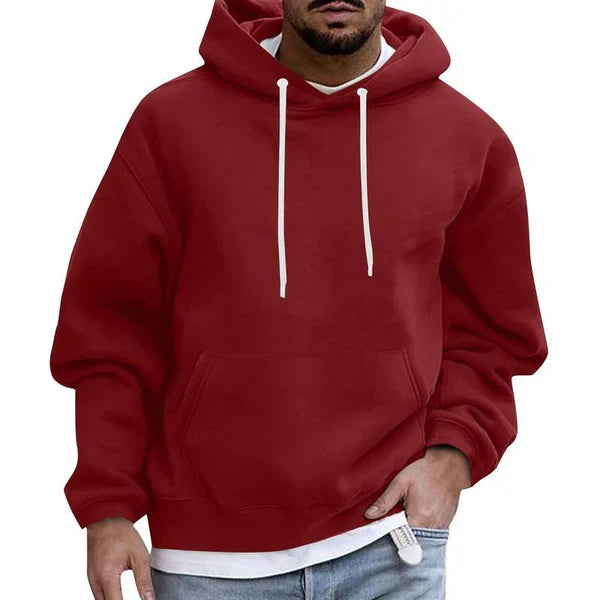 Herr Hoodie med Praktiska Fickor och Mjuk Material 3