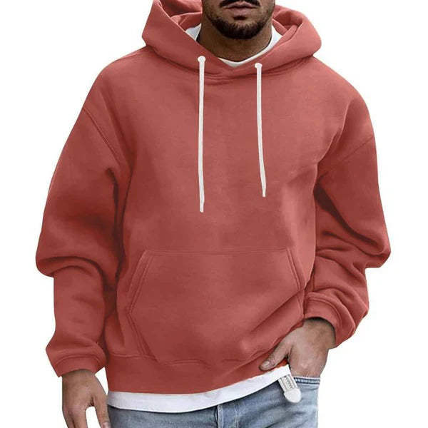Herr Hoodie med Praktiska Fickor och Mjuk Material 4