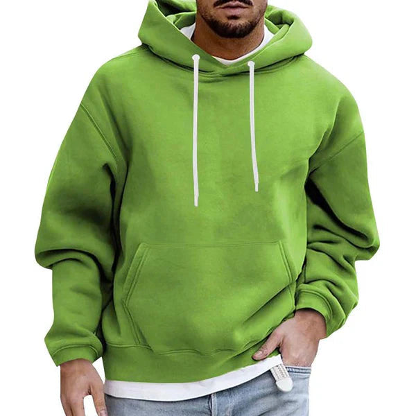 Herr Hoodie med Praktiska Fickor och Mjuk Material 5