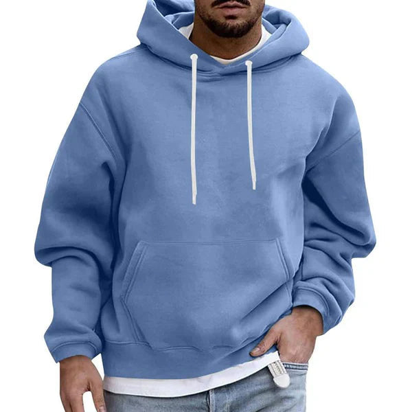 Herr Hoodie med Praktiska Fickor och Mjuk Material 6