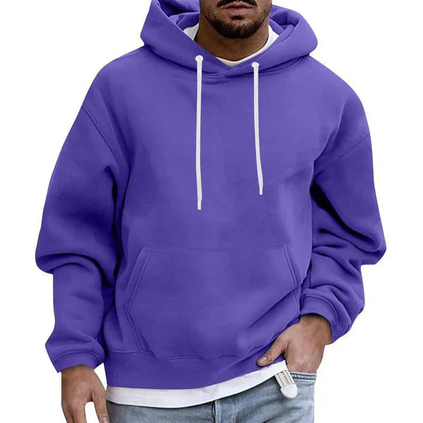 Herr Hoodie med Praktiska Fickor och Mjuk Material 7