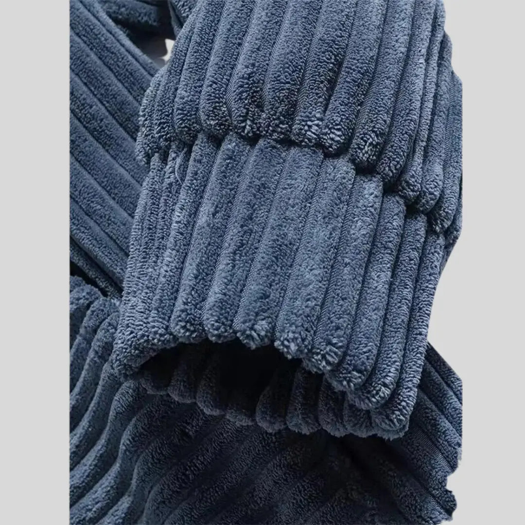 Herr Hoodie med Ribbade Detaljer och Justerbar Huva 3