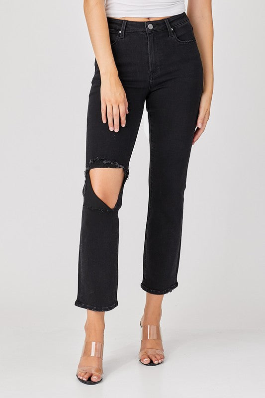 Herr Jeans Avslappnad Distresserad Denim 1