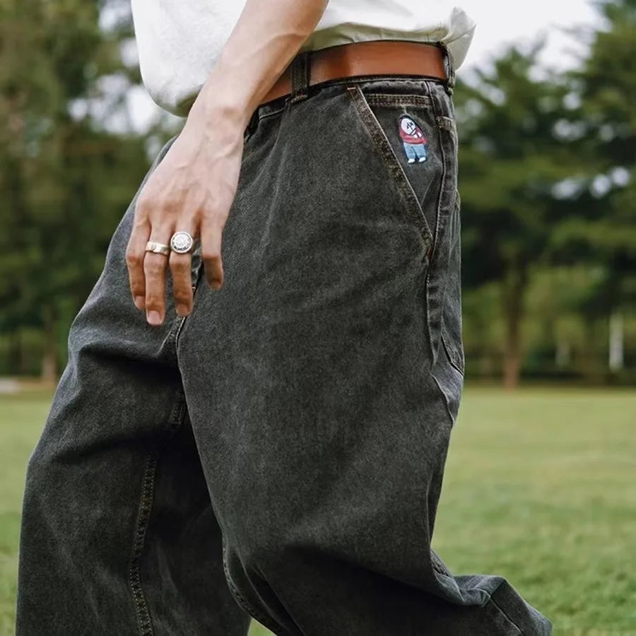 Herr Jeans Baggy Vida Ben Denim Svarta 5