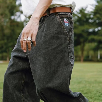 Herr Jeans Baggy Vida Ben Denim Svarta 5