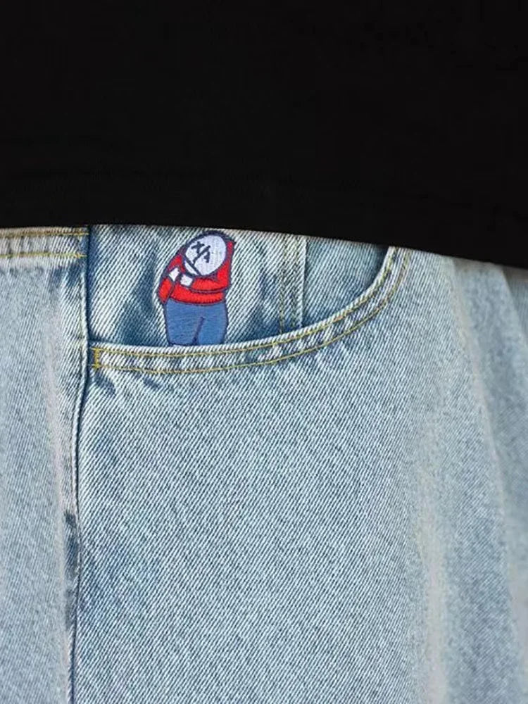 Herr Jeans Baggy Vida Ben Denim Svarta 8