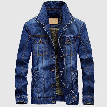 Herr Jeansjacka Modern Stil 2