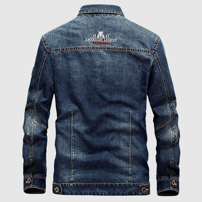 Herr Jeansjacka Modern Stil 3