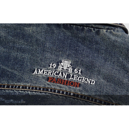 Herr Jeansjacka Modern Stil 6