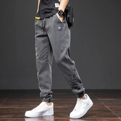 Herr Joggerbyxor i Jeansstil 4