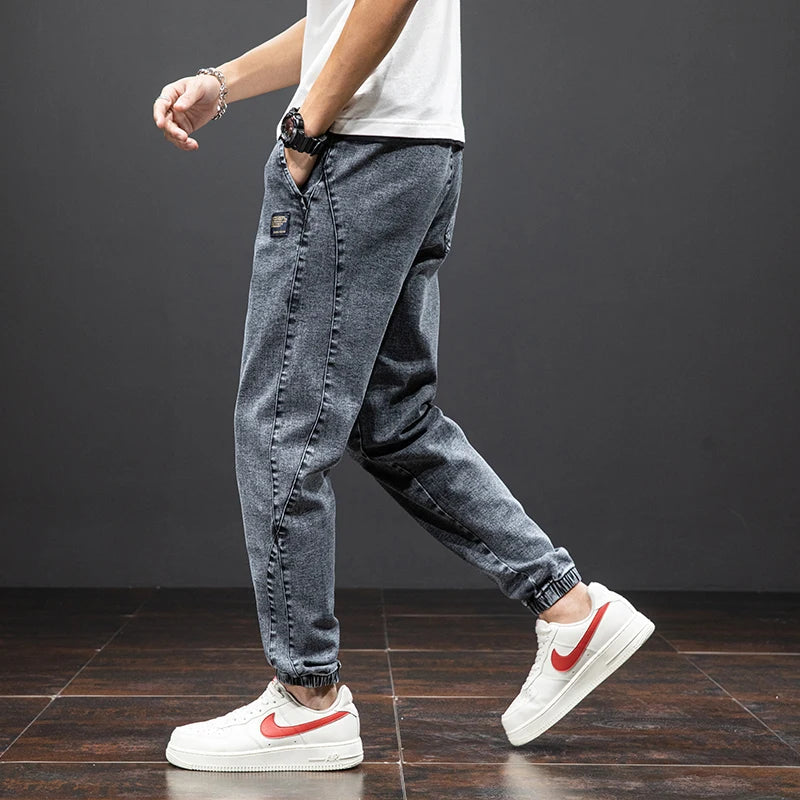 Herr Joggerbyxor i Jeansstil 5