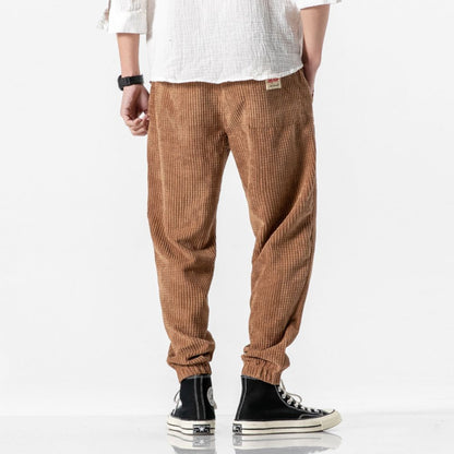 Herr Joggingbyxor Corduroy Justerbart Dragsnöre 8