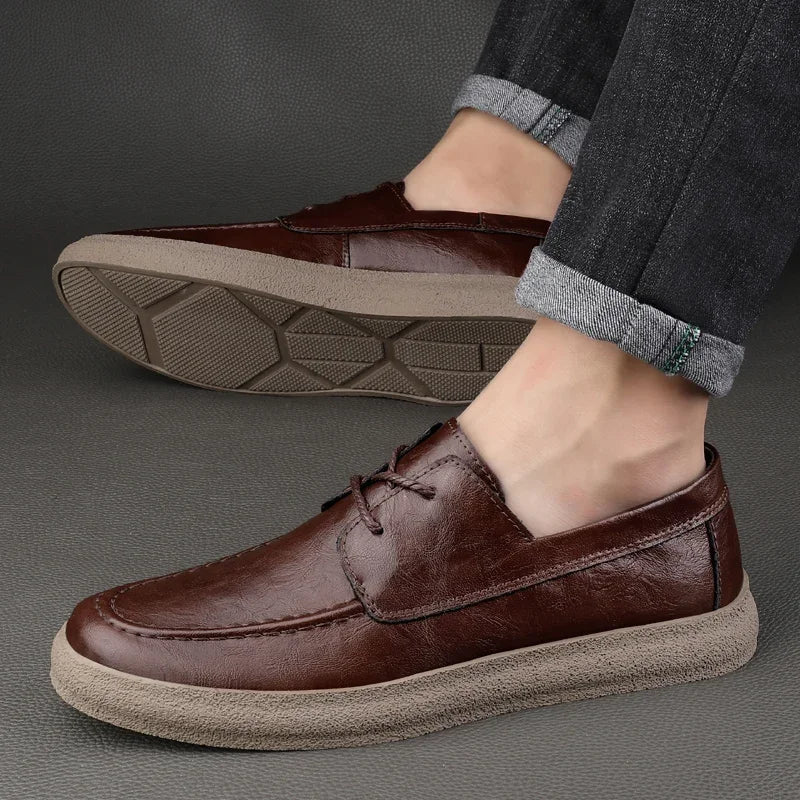 Herr Loafers Öppen Spets Design 1